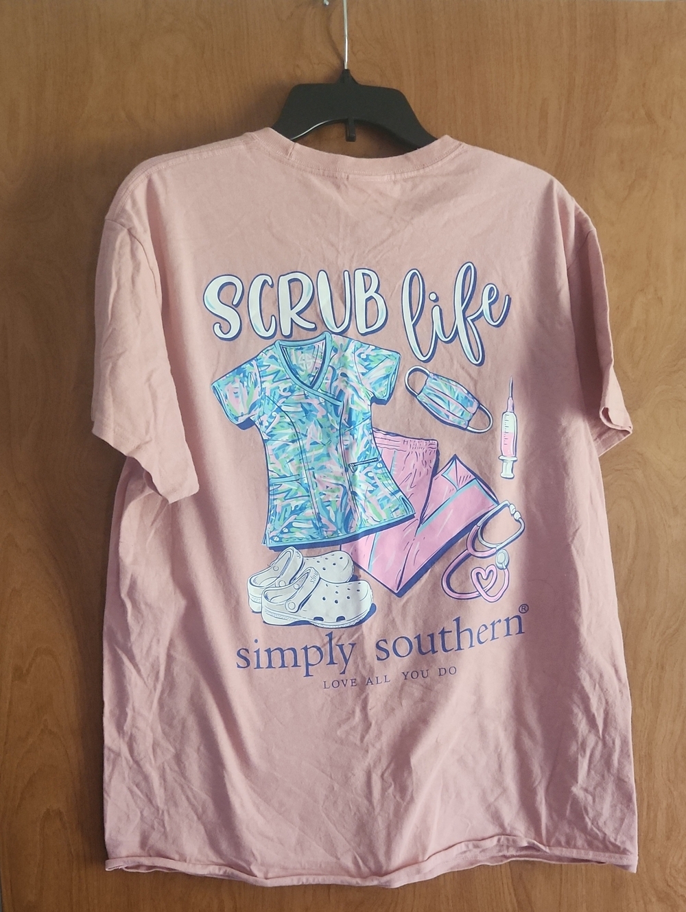 Simply Southern Pink 'Scrub Life' T Shirt